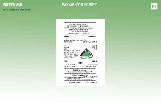 Модерен стил Шаблон за проверка на плаќање на Лерој Мерлин